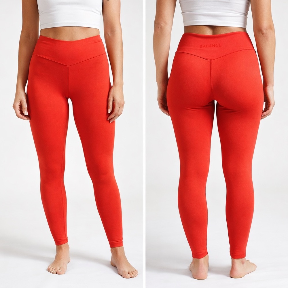 Balance Collection Orange Athletic Leggings
